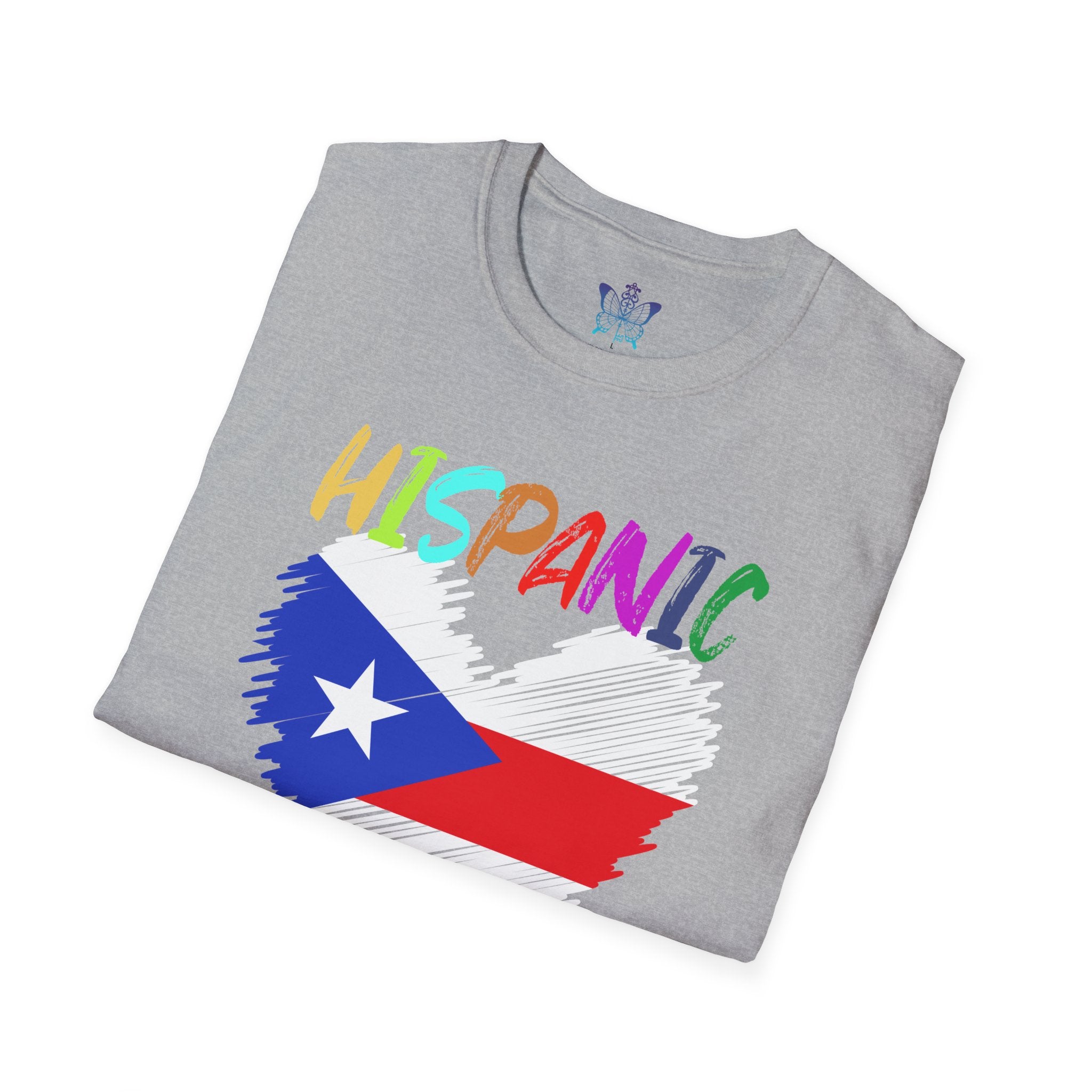 Hispanic Pride Unisex T-Shirt | Softstyle Tee for Celebrations, Cultural Events, Gifts, Birthdays, and Casual Wear