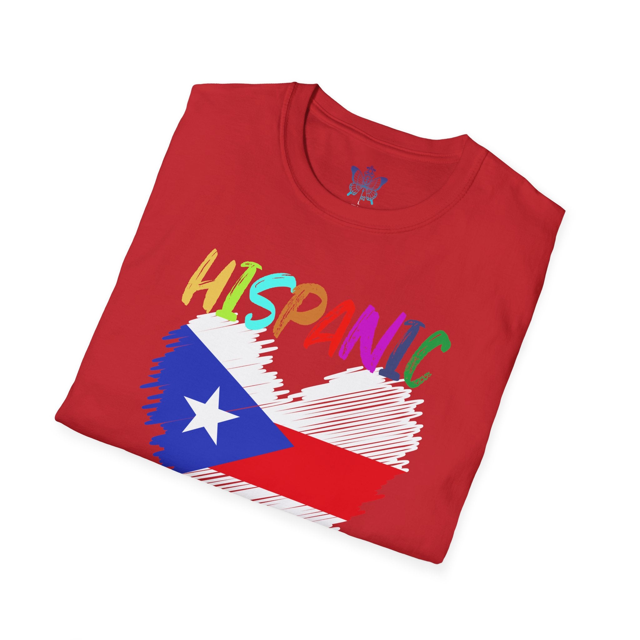Hispanic Pride Unisex T-Shirt | Softstyle Tee for Celebrations, Cultural Events, Gifts, Birthdays, and Casual Wear