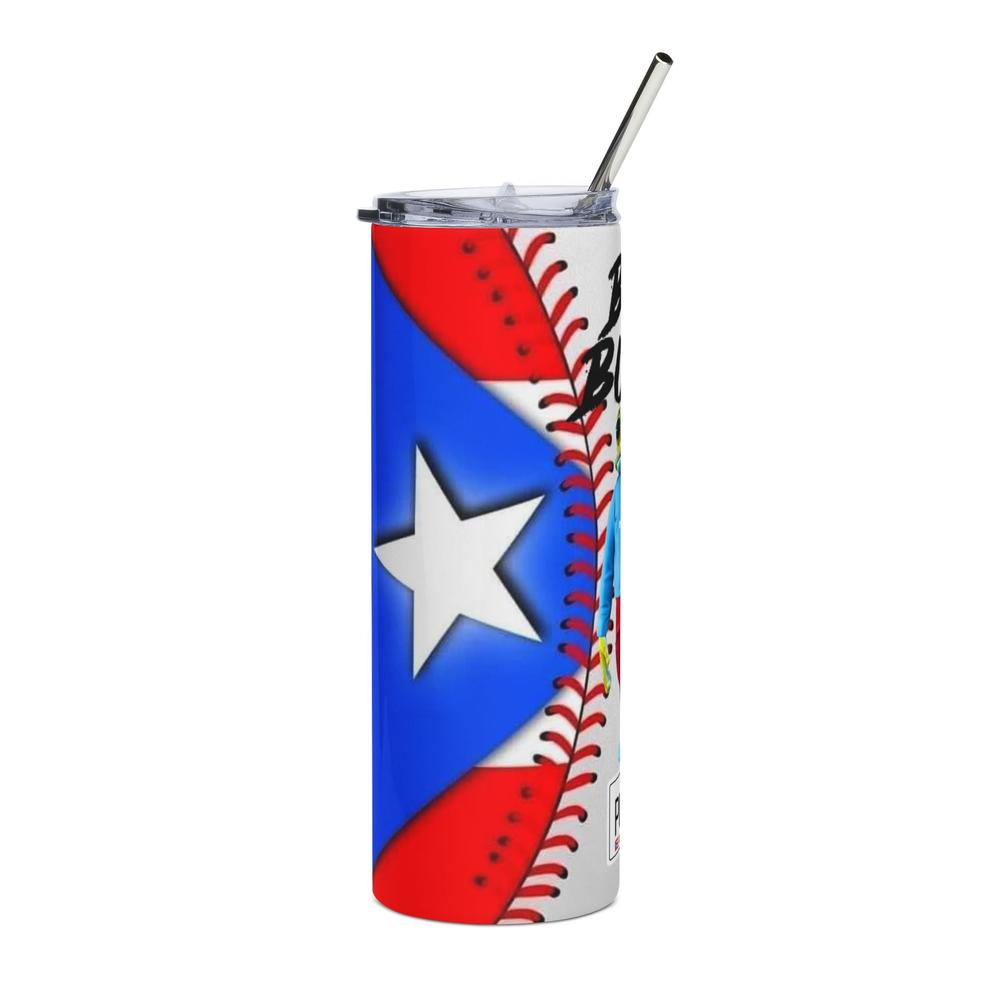 Tumbler, 20oz Stainless Steel, Baseball Vibe, Travel Mug, Gift for Fans, Summer Drinkware, Party Accessory