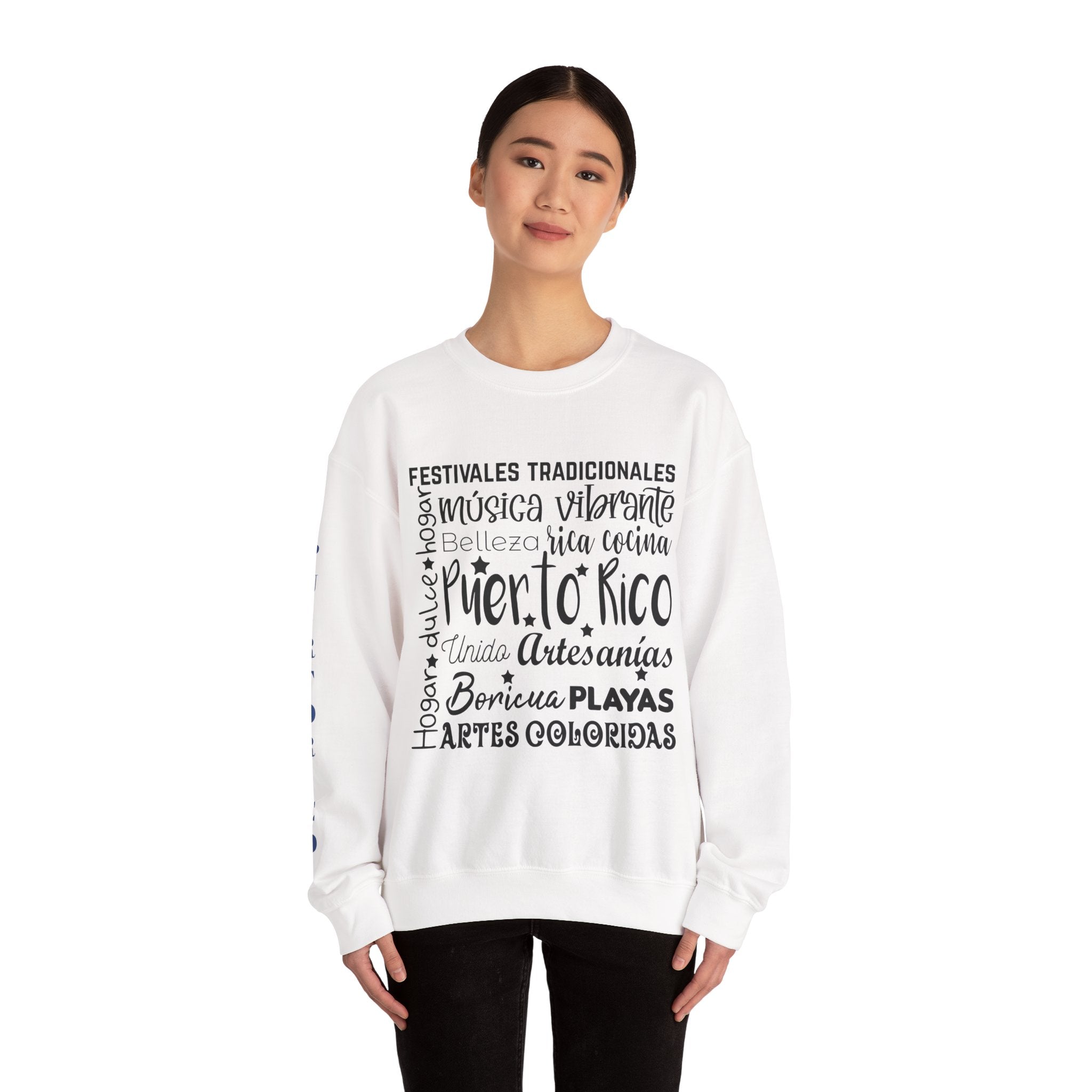 Puerto Rico Inspired Sweatshirt - Cultural Love, Cozy Wear for Travelers, Unique Gift for Her, Heritage Fashion, Casual Sunset Vibes
