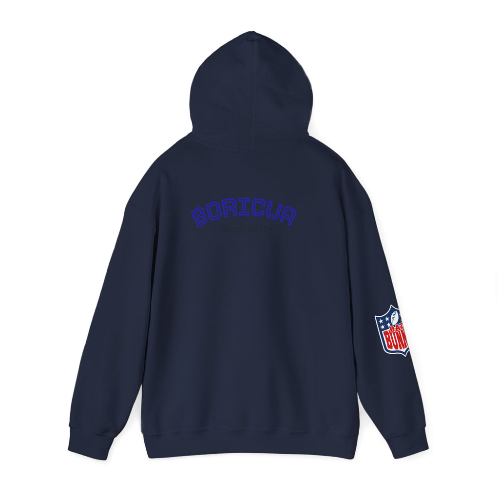 Boricua University Hoodie, Casual Sweatshirt, Unisex Sportswear, Cozy Streetwear, Perfect for Gifting