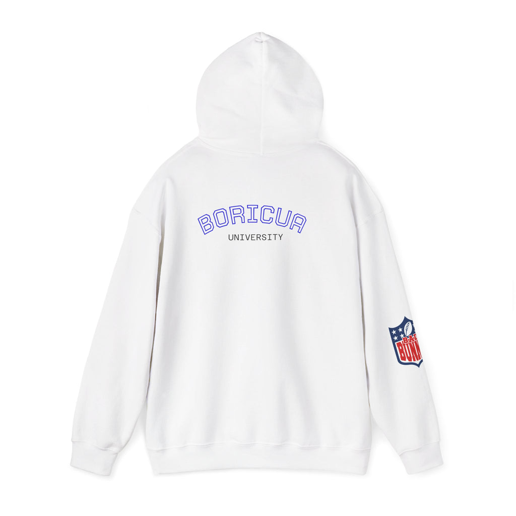 Boricua University Hoodie, Casual Sweatshirt, Unisex Sportswear, Cozy Streetwear, Perfect for Gifting