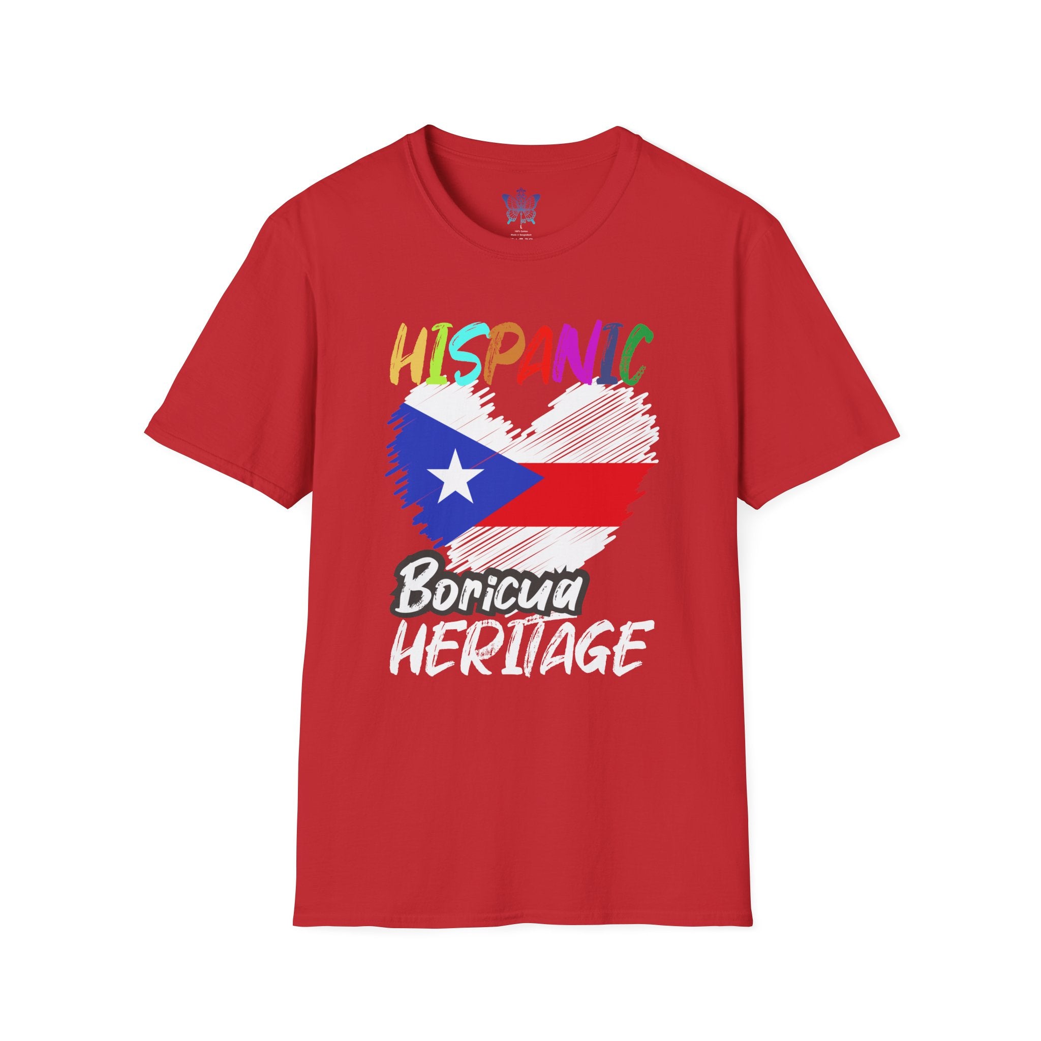 Hispanic Pride Unisex T-Shirt | Softstyle Tee for Celebrations, Cultural Events, Gifts, Birthdays, and Casual Wear