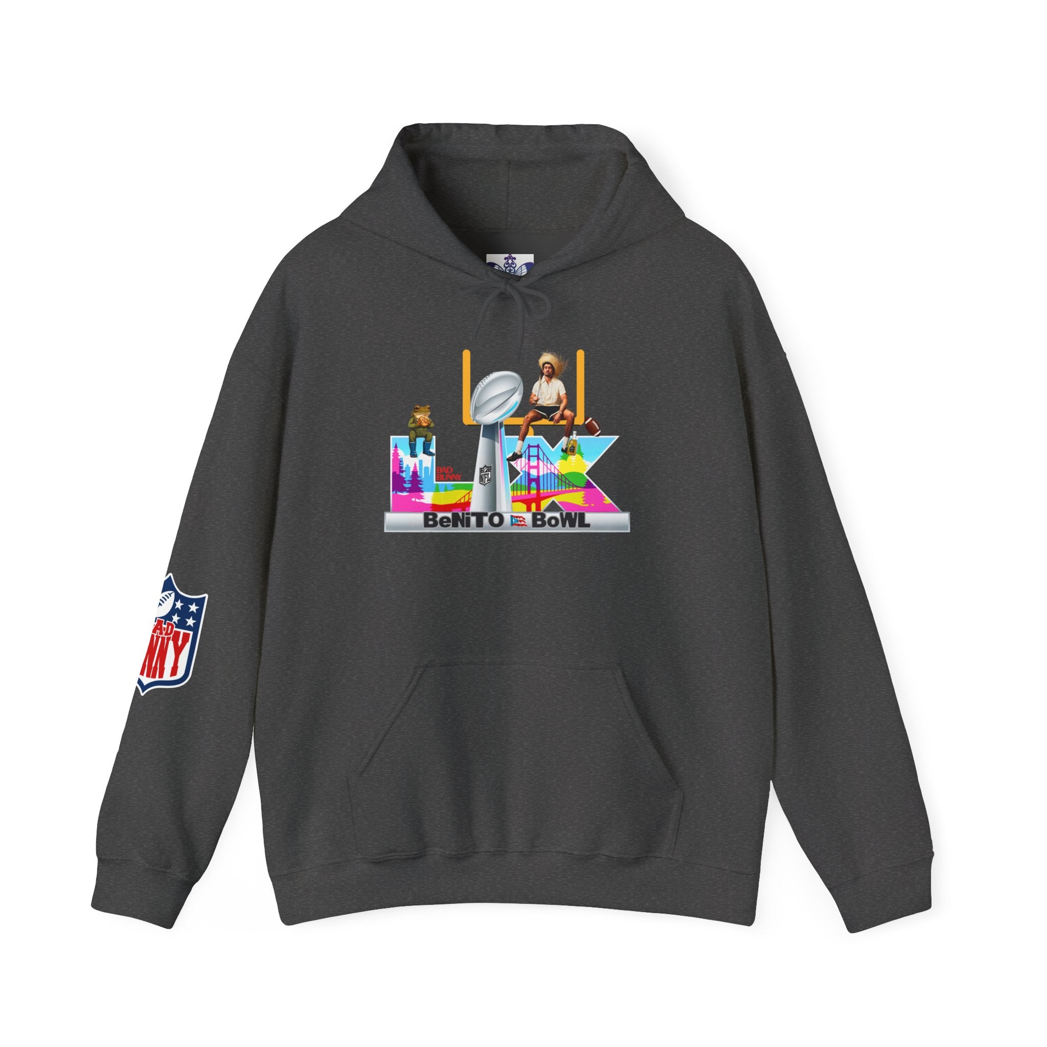Boricua University Hoodie, Casual Sweatshirt, Unisex Sportswear, Cozy Streetwear, Perfect for Gifting